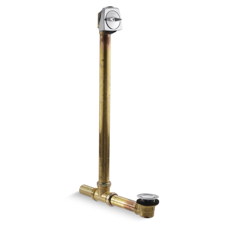 Drain de baignoire Clearflo, Chrome brossé
