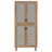 Teller 80-Inch 4-Door Tall Shoe Storage Cabinet Natural Oak