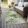 Machine Washable Indoor/Outdoor Xhevrie Aloe Rug