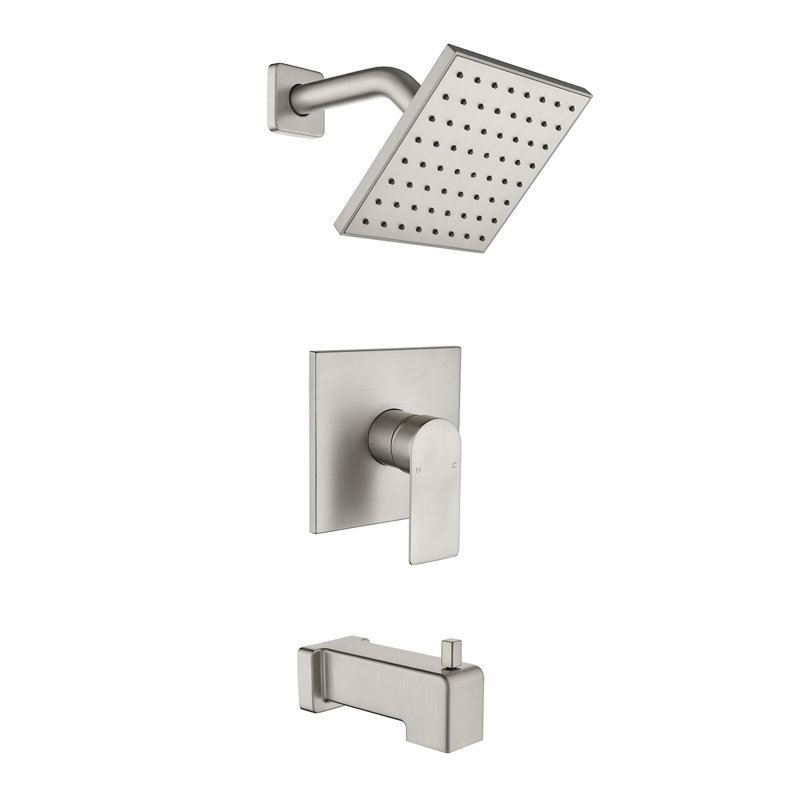 Tub & Shower Faucet, Brushed Nickel