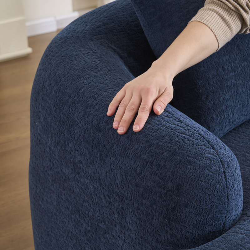 Canapé à compression polyvalent avec coussins pour plus de confort et de style, Bleu antique