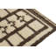 Wool Geometric Area Rug in Brown/Beige/White