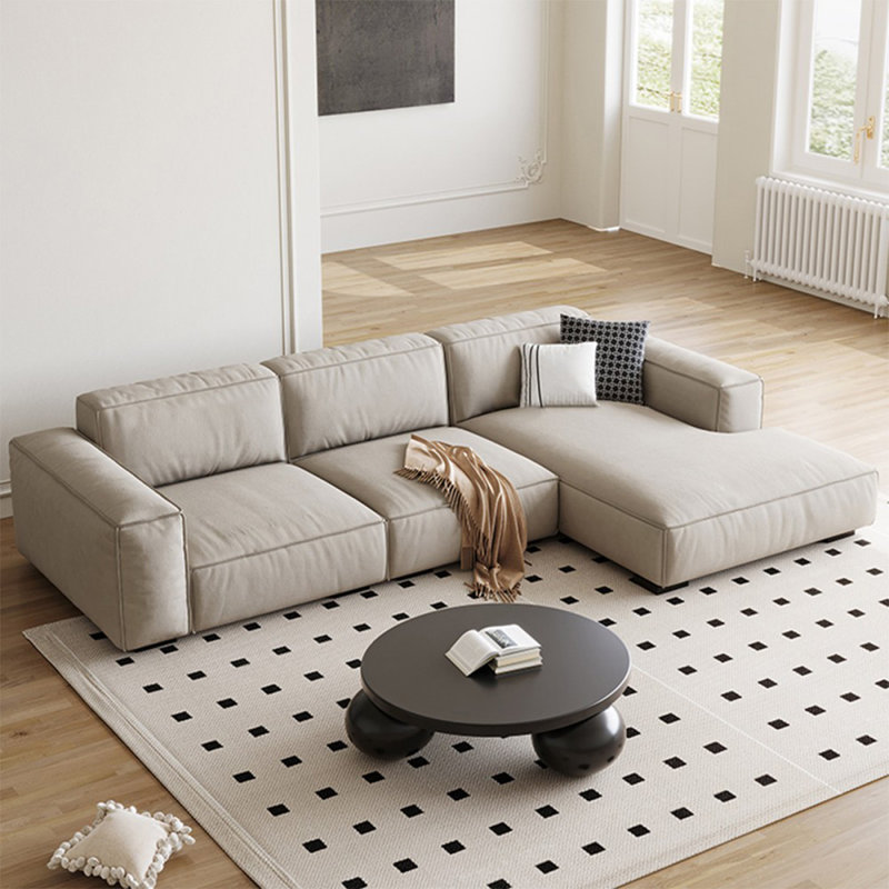 Canapé modulaire 3 pièces rembourré, Orienté à droite
