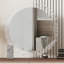 Coiffeuse avec miroir lumineux, 5 tiroirs, 1 chaise