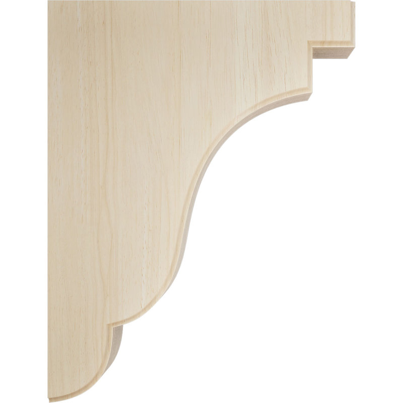 Bedford Bracket, Rubberwood, 3.5-in. W x 7.25-in. D x 9.5-in. H