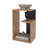 Vega Side Table in Melamine with Open Storage