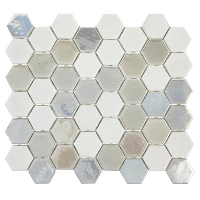 Amore 12" x 12" Glass Mosaic Floor Use Tile