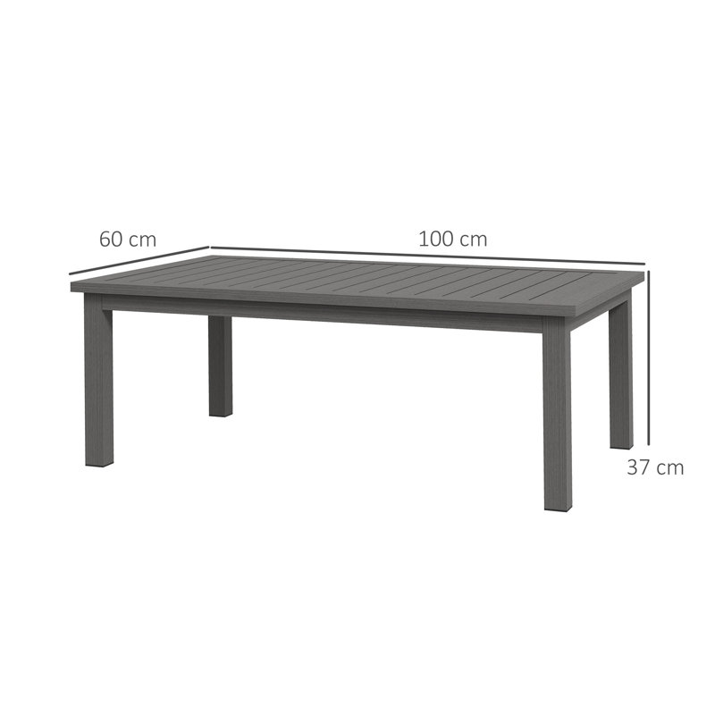 Nayelin Rectangular 4 - Person 100Cm L Outdoor Balcony Table