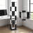 6 Tier Rotating Bookshelf, Floor Rack Simple Bookcase With Acrylic Plate Student Multi-Function Creative Bookshelf For Living Room With Anti-Toppling Base