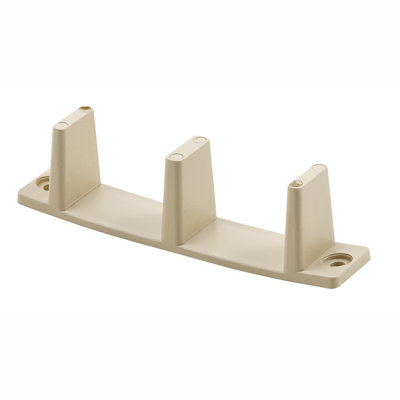 Guide de porte de placard en plastique pour portes épaisses de 1 3/8 po, brun clair (ensemble de 1)