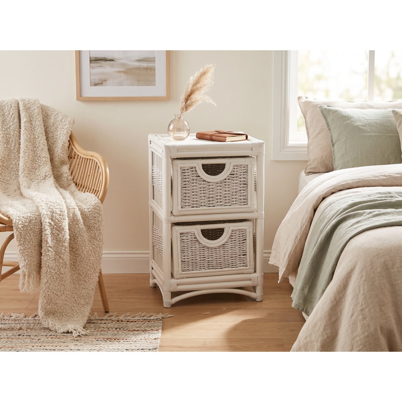 Commode d'appoint 2 tiroirs Cabery
