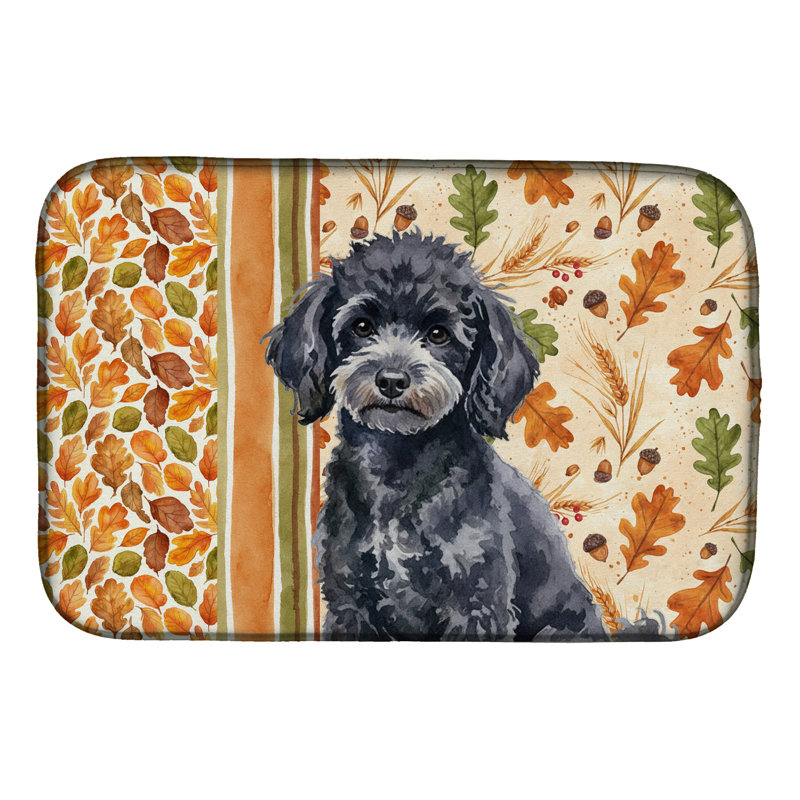 Tapis de séchage d'automne Toy Poodle