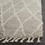 Tapis gris / ivoire en laine et coton touffeté à la main Powell Nz-1823004730