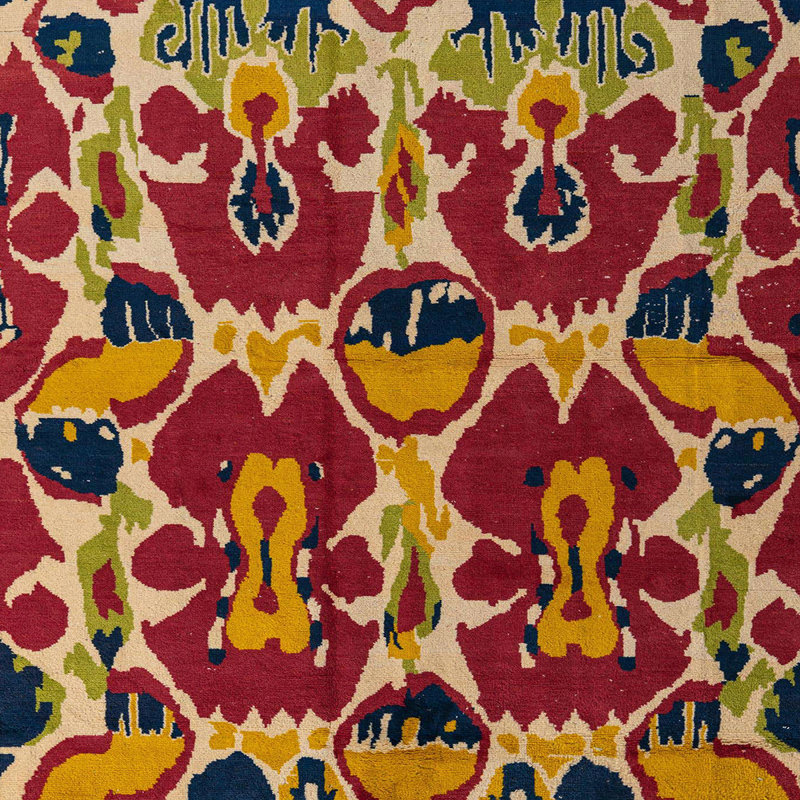Abstract Indoor Rug, Square 7'