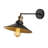 Elegant Wall Lamp, Black & Gold, 9.8 x 15.7 inches | Durable Iron Body, E27 Socket (Max 40W) | Stylish Glam Design, IP20 Rated | Includes Setup Instructions & Connecting Apparatus, Perfect for Modern Decor