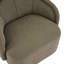 Living Amanda Green Accent Chair Curved Boucle