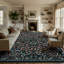 Tapis lavable à motif floral Kaldi-19868457-19868458