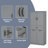 Laundry Cabinet With Two Laundry Baskets With Two Cloth Bags, Storage Cabinet With Doors And Drawer-109868435