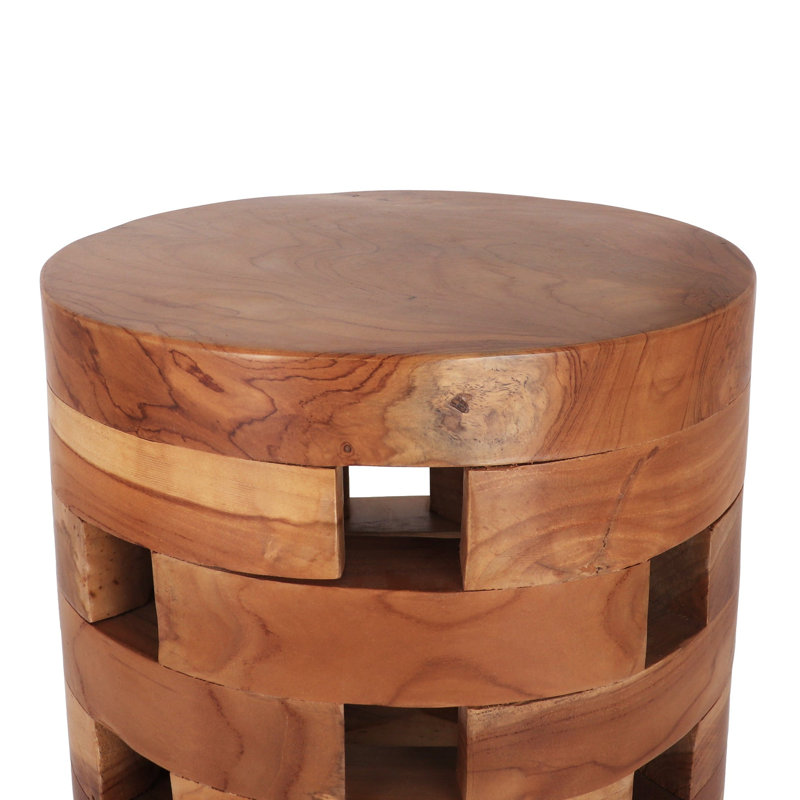 Karmila Solid Wood Side Stool