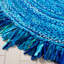 Tapis de couleur unie en coton tissé à la main tressé-345084451