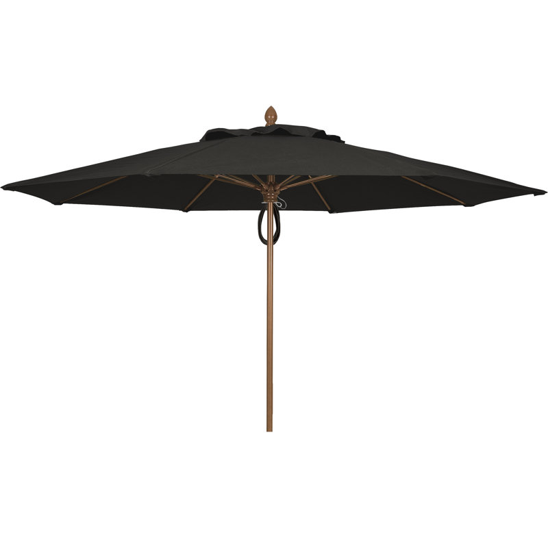 Parasol de marché 11 'Prestige, Sunbrella® - noir, Terra