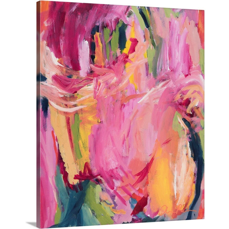 « Girly » par Amira Rahim, reproduction d’art sur toile, Toile tendue, H 45 po x l 36 po x P 1,25 po