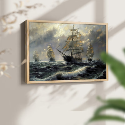Série nautique - CCXV - Reproduction encadrée - Restickable