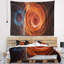 Tapisserie de cercles de couleur brun abstrait-28497466