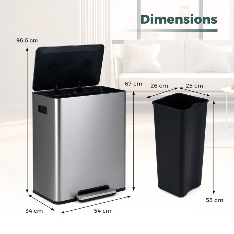 Stainless Steel Waste Bin