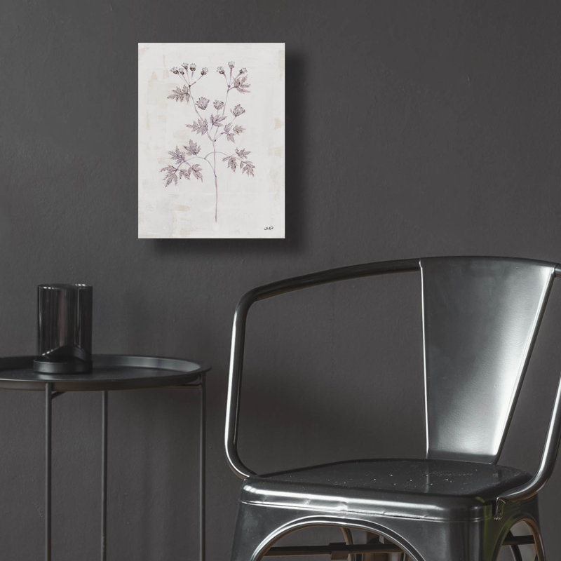 Art mural en verre Delicate Meadow 4 'par Julia Purinton, H 16 po x l 12 po x P 0,13 po