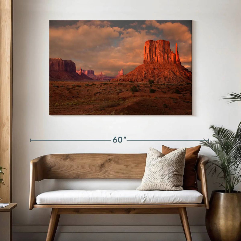 Alvord Monument Valley Butte, H 32 po x l 48 po