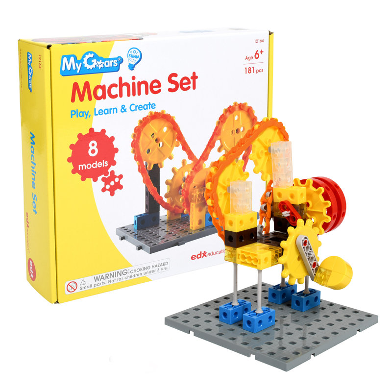 edxeducation My Gears - Ensemble de machine - Ensemble de modèle 181 pièces