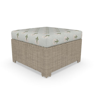 Outdoor Ottoman With Sunbrella Cushions
