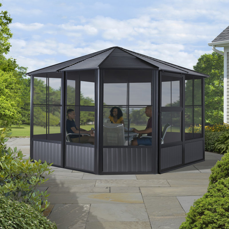Sojag Charleston Solarium 3.7m x 4.6m, 280.8cm H x 383.6cm W x 383.6cm D