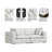 Jasmine Cloud Grey 2-Seater Modular Sofa, Stain-Repellent Performance Fabric Couch for Living Room, Cloud Grey with Removable Cushions