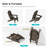  HDPE Folding Adirondack Chair with Ergonomic Design & Cup Holder, Heavy Duty Adirondack Chair for Patio, Pool, and Yard-419631532