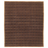 Interlace Geometric Area Rug in Brown/Gold