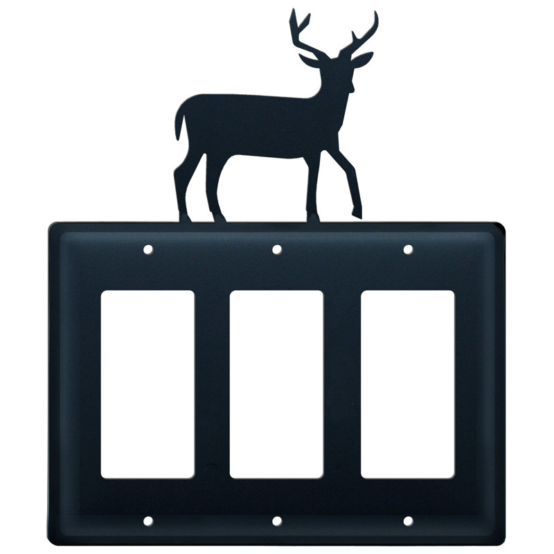 Deer 3-Gang Rocker Wall Plate