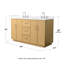 Ensemble de meuble-lavabo double 60 po Elan-128067579-128067580