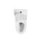Toilette à hauteur confortable de 15,55 po, céramique, chasse d'eau 1,1 / 1,6, blanc, siège à fermeture en douceur, et une