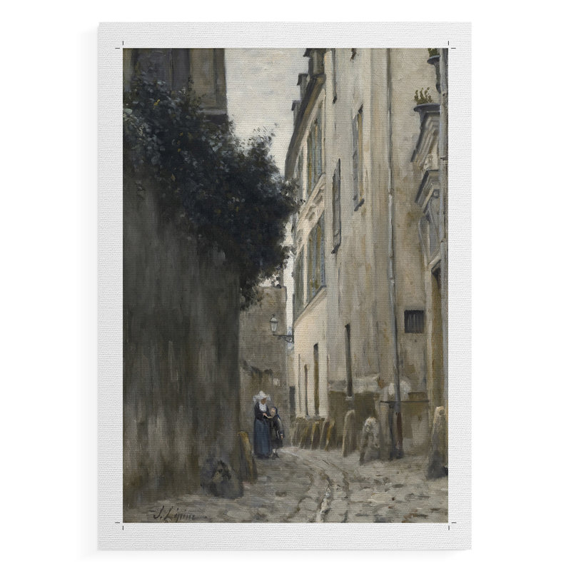 Paysage rétro Lxxvi - impression sur toile seulement - non encadrée, H 12 po x l 8 po