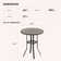 Readus Round Steel Outdoor Bar Table