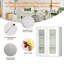 Meuble mural standard HOMEIBRO Cozy Design, 61 cm (L) x 30,5 cm (P) x 91,5 cm (H), en contreplaqué blanc Shaker, prêt à assembler-132936901