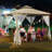 10 x 10 FT Pop Up Gazebo Outdoor Canopy，Instant Patio Gazebo Sun Shade Canopy-99343033