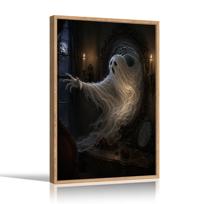 Art mural sur toile Halloween fantôme, H 48 po x l 32 po