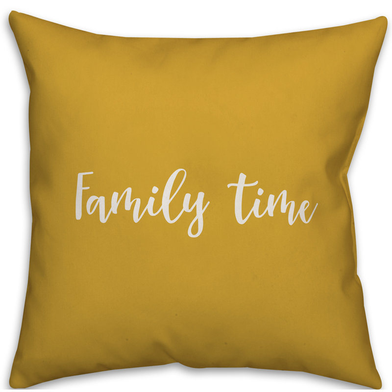 Oreiller carré , Moutarde, Coussin et housse de coussin
