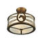 Rustic Lodge 2 - Light Semi Flush Mount