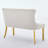45.6" Upholstered Loveseat, 2-Seat Tufted Bench With Wing Back-55121971-50376760