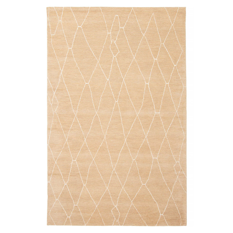 Tapis brun clair intemporel 5 pi 1 po x 8 pi 0 po
