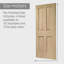 Internal Oak Pre-Finished Victorian 4 Panel-45397464
